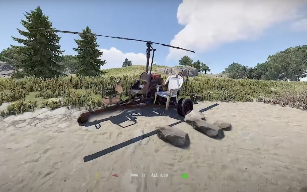 Rust Helicopter Controls